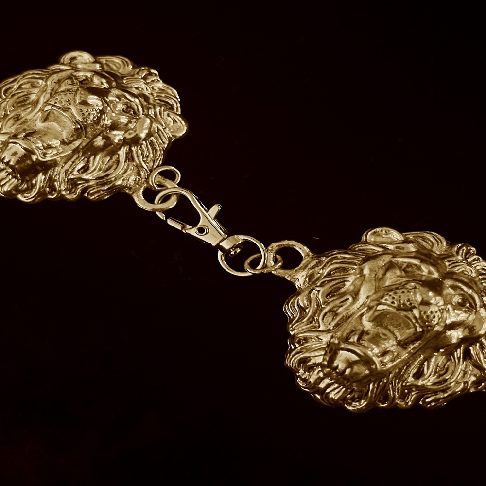 Large lion cloak clasp gorgeous